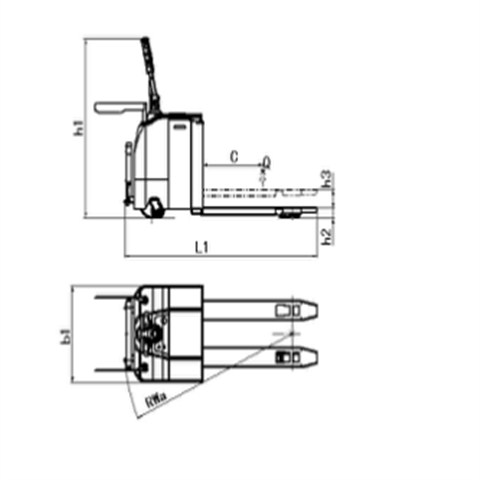 全電動搬運車(帶側扶手)