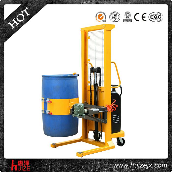 半電動多功能油桶車（單門架，夾塑桶）