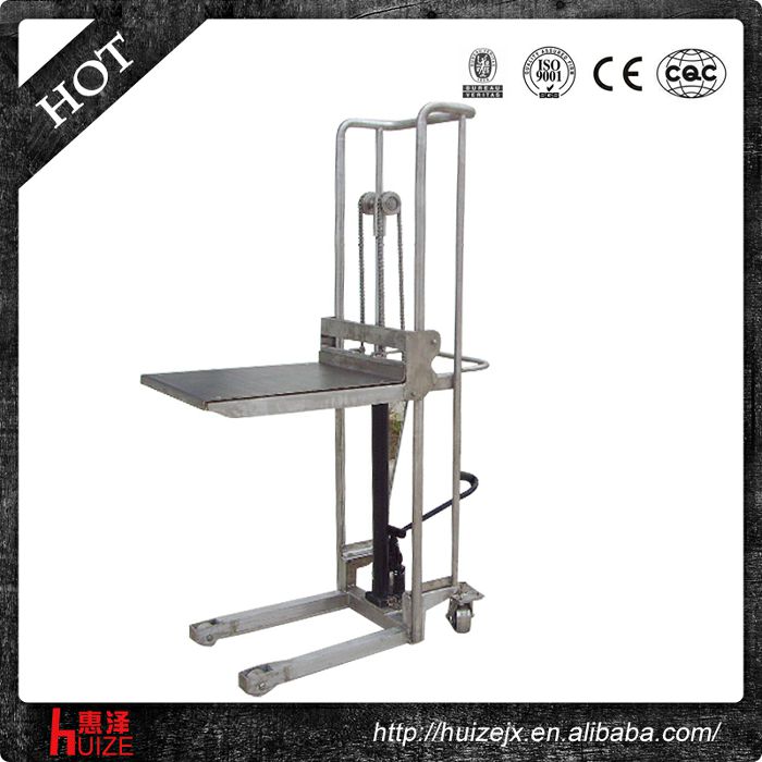 輕型手動(dòng)堆高車(不銹鋼304) 輕型手動(dòng)堆高車(不銹鋼304)
