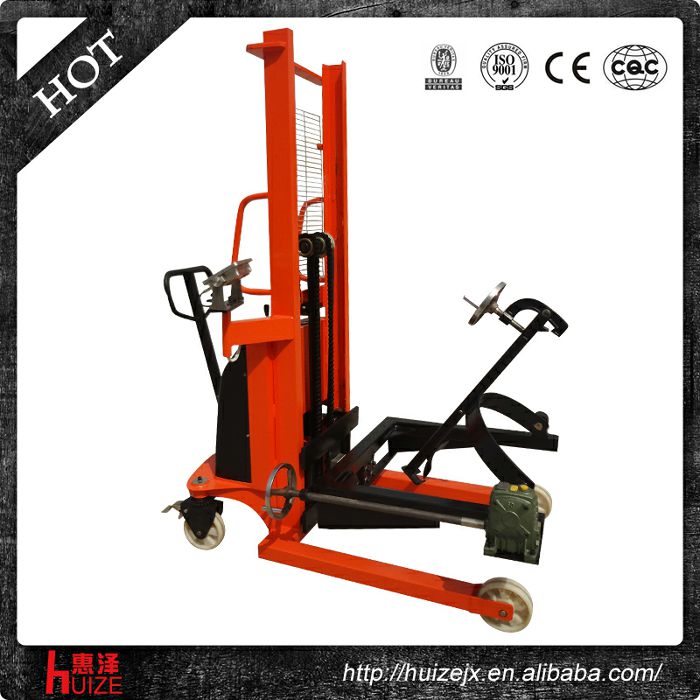 半電動稱重油桶車（夾鐵桶，手搖翻轉(zhuǎn)倒料）2
